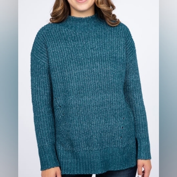 4X • Warehouse One • Mock Neck Tunic Sweater - Picture 1 of 6